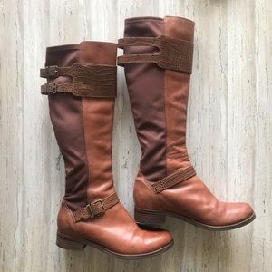 Cole Haan Nikeair Brown Riding Boots